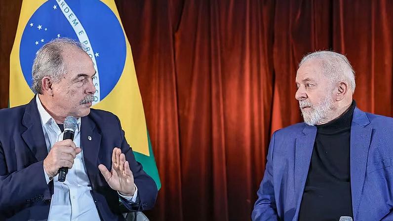 Lula e Aloizio Mercadante