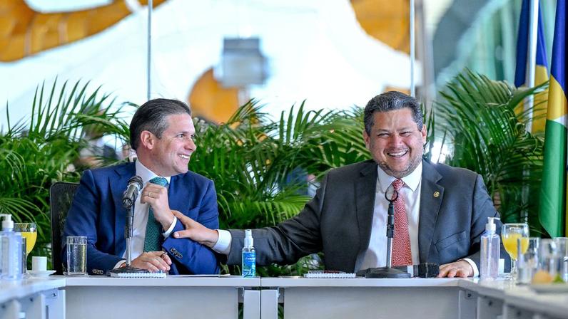 Presidente da Câmara, Hugo Motta, e do Senado, Davi Alcolumbre, resistem em instalar uma CPI do Master no Congresso (Foto: Douglas Gomes / CD Presidência)