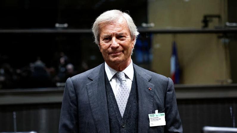 French billionaire Vincent Bollore, who controls media and advertising group Vivendi, poses before a hearing of the French parliament's commission of inquiry into the allocation, content and control of authorisations for national television services on digital terrestrial television at the National Assembly in Paris, France, March 13, 2024.