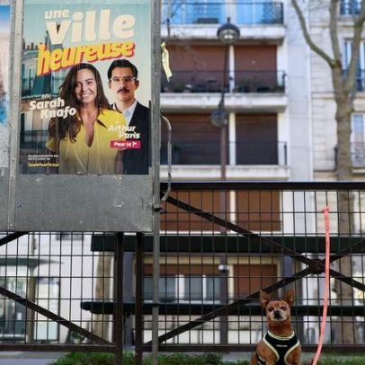 Cães dominam campanhas na corrida pela prefeitura de Paris