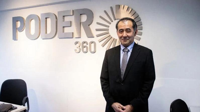O embaixador do Japão no Brasil, Yasushi Noguchi, 59 anos, na sede do Poder360