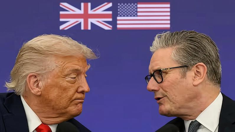 Donald Trump y Keir Starmer, el 18 de septiembre, en la residencia de Chequers del primer ministro británico.