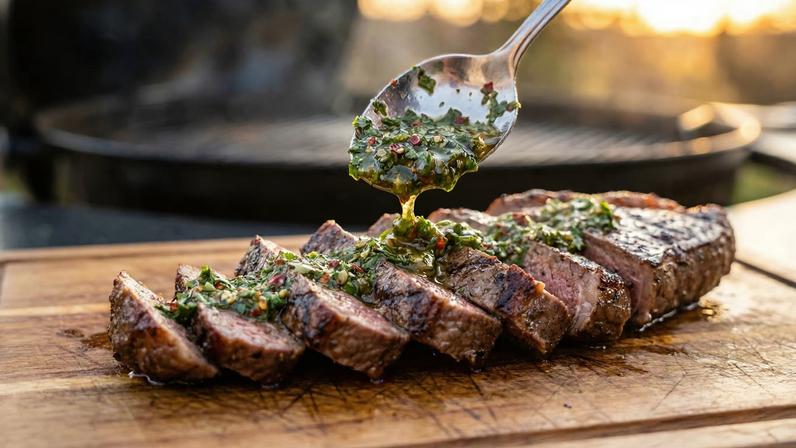 Molho chimichurri para carnes