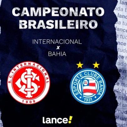Internacional x Bahia: onde assistir, horário e escalações