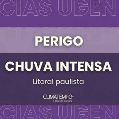 Chuva intensa deixa litoral de São Paulo em estado de perigo