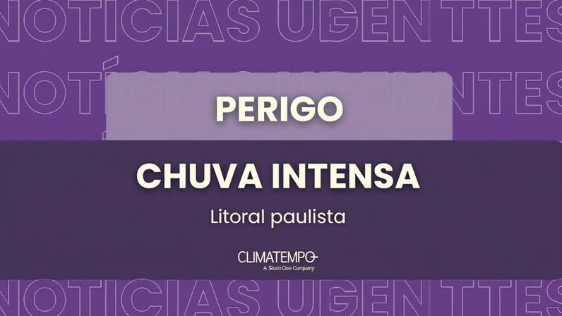 As áreas mais afetadas devem ser Peruíbe, Santos, Bertioga, Ilhabela, Caraguatatuba e Ubatuba, onde os acumulados de chuva podem ultrapassar 120 mm no período.