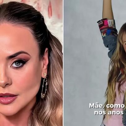 Juliana Silveira participa de tendência e relembra os anos 2000
