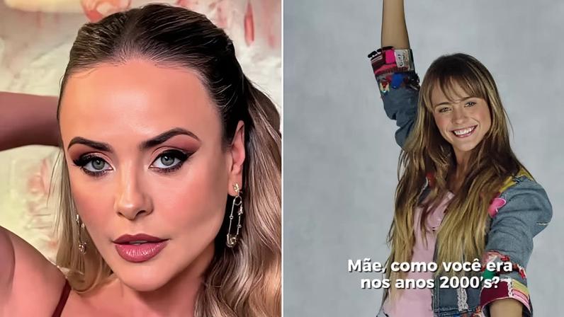Juliana Silveira participa de tendência e relembra os anos 2000