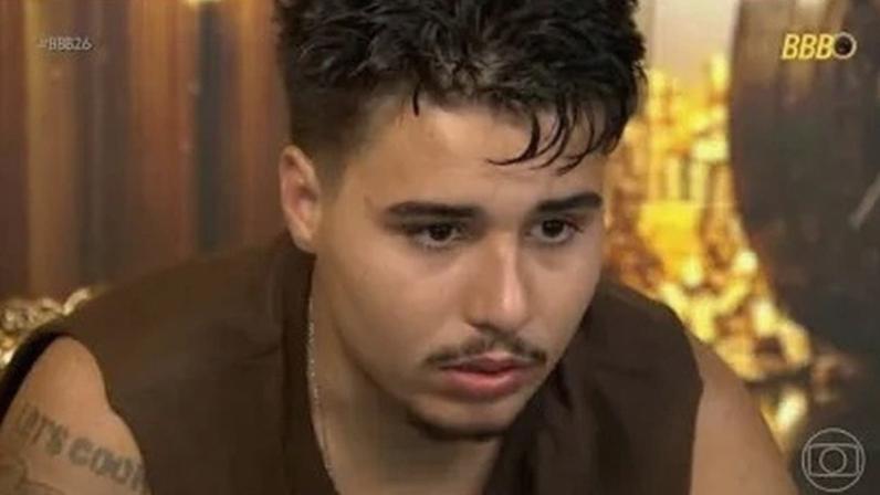 Pedro, ex-participante do BBB 26 após apertar o botão de desistência e importunar Jordana