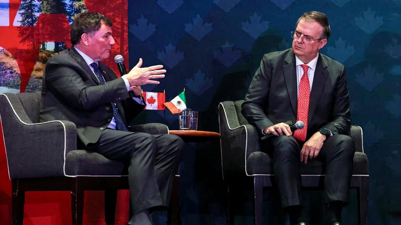 Mexico's Economy Minister Marcelo Ebrard meets with Canada's Minister responsible for Canada–U.S. Trade and Intergovernmental Affairs and One Canadian Economy, Dominic LeBlanc