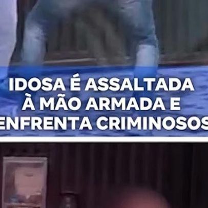 Idosa é vítima de assalto à mão armada e enfrenta criminosos