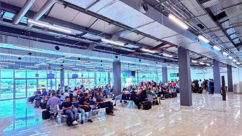 Sala de embarque aumenta mais de cinco vezes de tamanho e passa a ter quatro portões