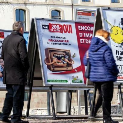 Eleitores suíços devem rejeitar corte de financiamento à emissora estatal