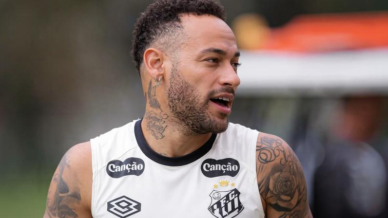 Neymar vai disputar a Sula pelo Santos contra o San Lorenzo