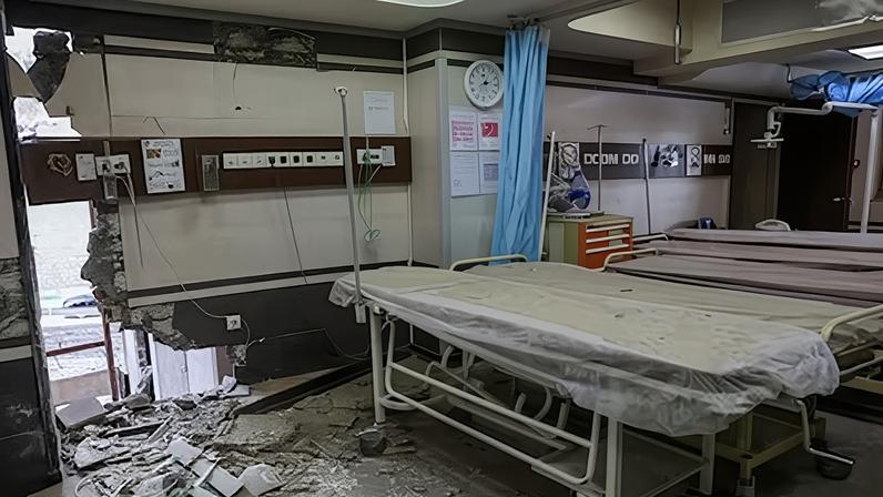 El hospital Gandhi de Teherán, este lunes.