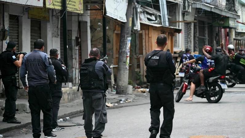Operação no Rio de Janeiro contra o Comando Vermelho em 28 de outubro de 2025. Foto: Mauro Pimentel/AFP