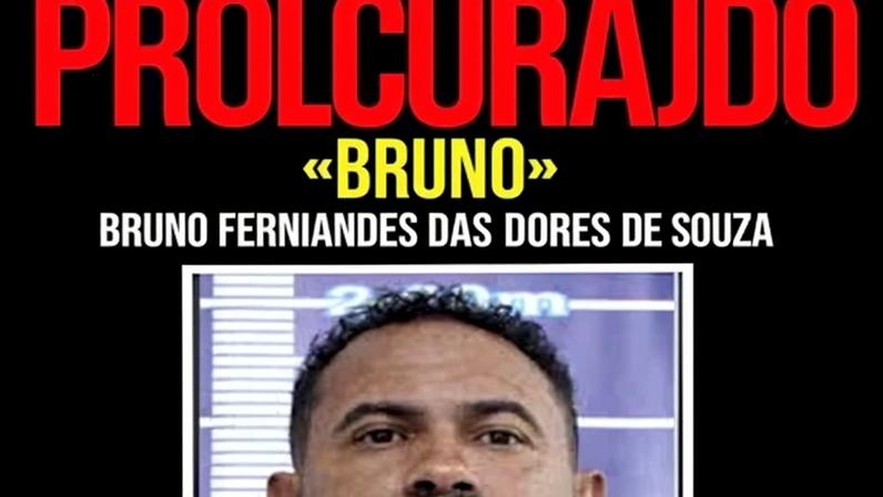 Bruno está foragido há 20 dias