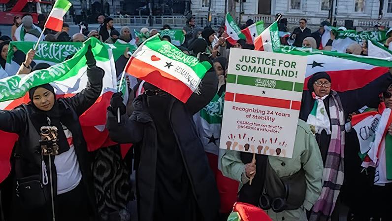 Manifestación por el reconocimiento de Somalilandia como Estado en Londres el pasado diciembre.