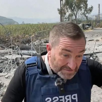 Repórter de TV russo escapa de míssil israelense no Líbano