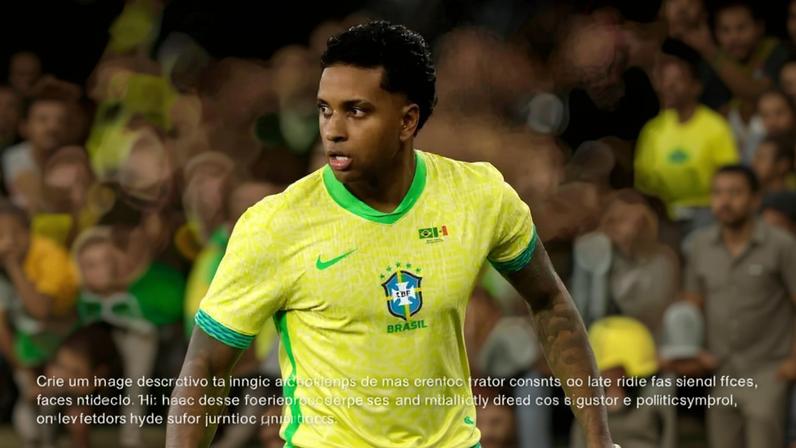 Rodrygo em ação pela Seleção Brasileira contra o Senegal (Foto: Ian Kington/AFP)