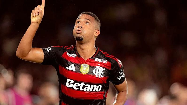 Samuel Lino comemora gol do Flamengo (Foto: Adriann Fontes/Flamengo)