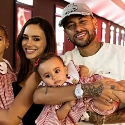 Neymar e Bruna Biancardi passam dia em família no cinema com as filhas