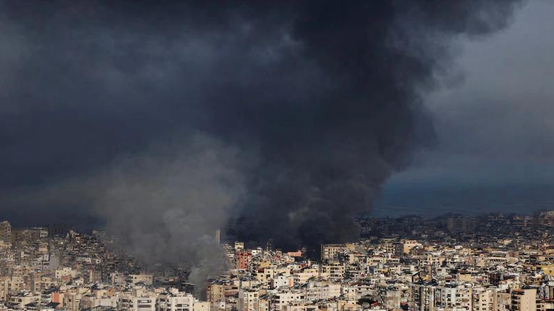 Smoke rises after an Israeli strike on Beirut's southern suburbs, following an escalation between Hezbollah and Israel amid the U.S.-Israeli conflict with Iran, Lebanon, March 3, 2026.