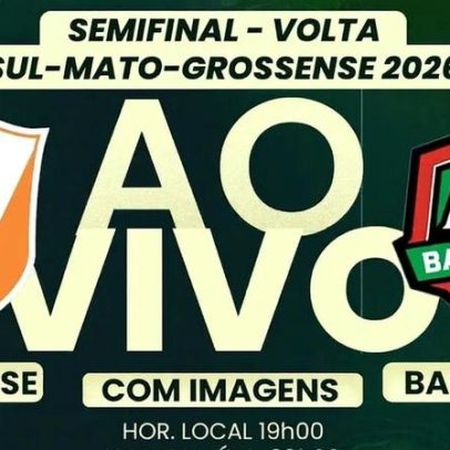 LanceTV transmite ao vivo a volta da semifinal do Sul-Mato-Grossense