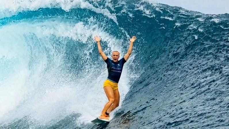Tatiana Weston-Webb durante etapa na WSL (Foto: Tony Heff / WSL)