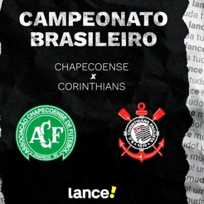 Chapecoense x Corinthians horário, transmissão ao vivo e escalações