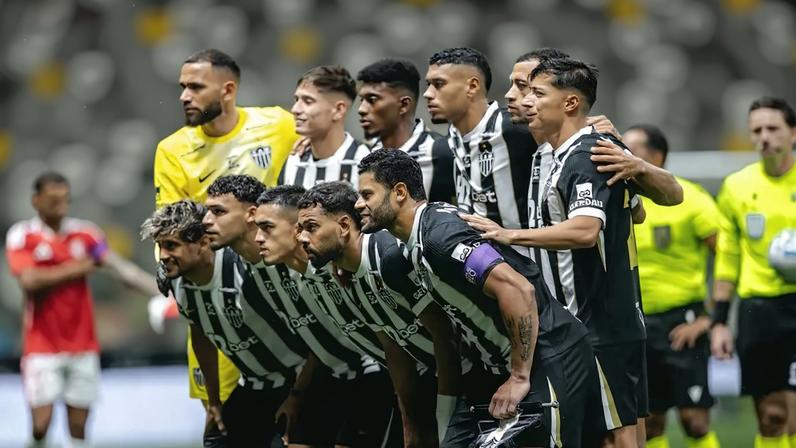 Time do Atlético na Arena MRV (Foto: Pedro Souza / Atlético)