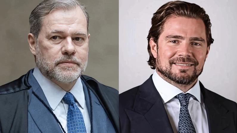 Ministro do STF Dias Toffoli e o banqueiro Daniel Vorcaro | Reprodução