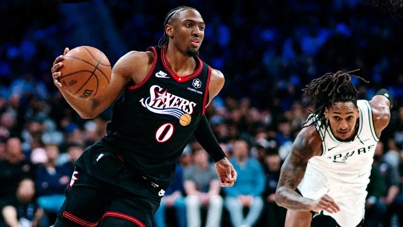 NBA 76ers Tyrese Maxey