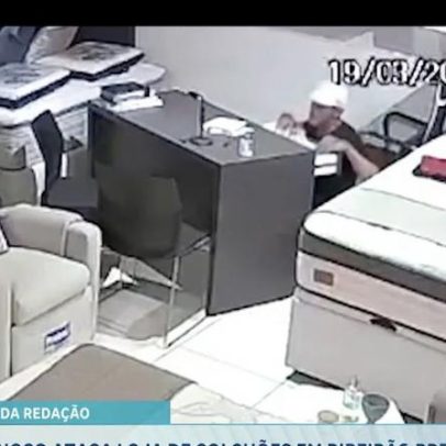 Criminoso invade loja de colchões em Ribeirão Preto, SP