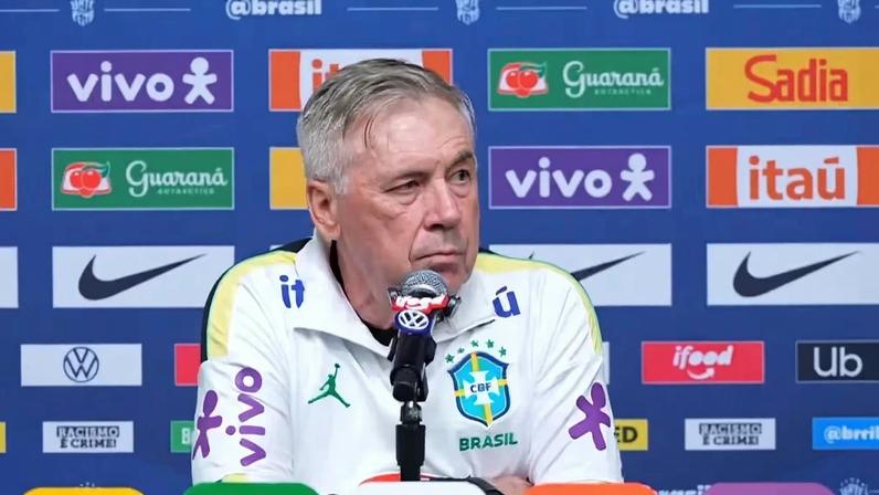 Ancelotti vê trabalho realizado na seleção brasileira no caminho certo