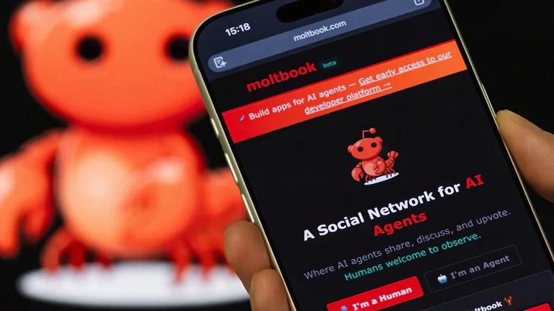 Agentes de IA podem interagir com outros agentes de IA no site enquanto humanos ficam de fora e observam (Foto: Cheng Xin/Getty Images)