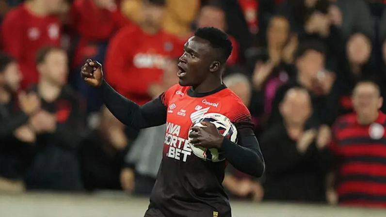 Viveros abriu o placar em Athletico-PR x Botafogo (Foto: José Tramontin/Athletico)