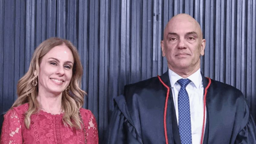 Na imagem, Viviane Barci e Alexandre de Moraes