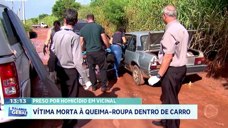 Homem é preso por homicídio em Vicinal; vítima morta dentro de carro