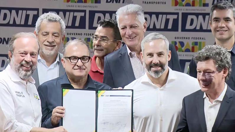 Secretário-executivo George Santoro oficializou o início das obras de duplicação da BR-381