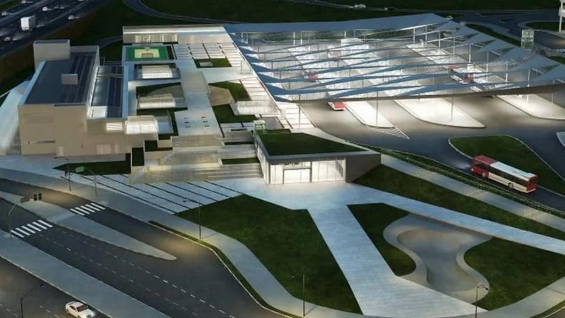 Estação Dutra ficará em frente ao Internacional Shopping Guarulhos; a previsão de entrega é para 2032