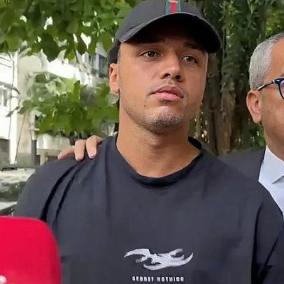 Preso por estupro coletivo usa camisa com frase 'não se arrependa de nada'
