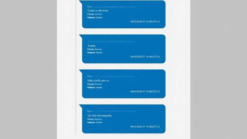 PM Gisele pedindo divórcio • Reprodução