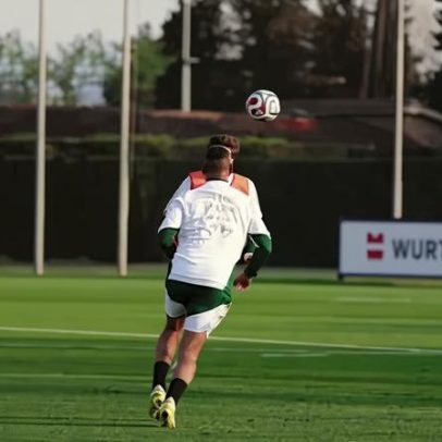 Primeiro treino da Itália antes da repescagem para a Copa do Mundo