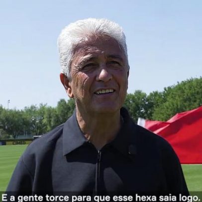 Bebeto visita treino da Seleção e diz: está na hora do hexa