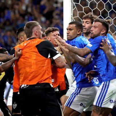 TJD define punição para Cruzeiro e Atlético-MG por pancadaria em clássico