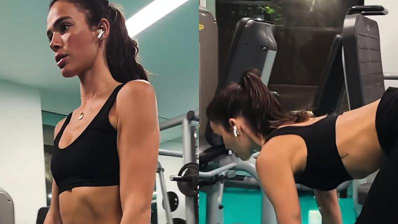 Em busca do 'shape de antes do Carnaval', Bruna Marquezine exibe elasticidade em treino para glúteo e coxas