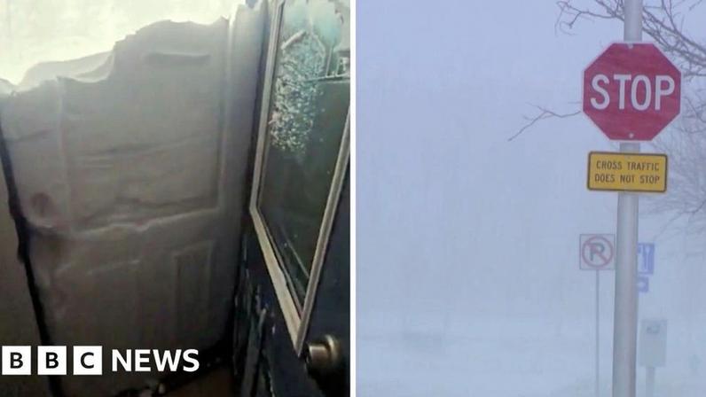 Nevasca intensa enterra o Meio-Oeste dos EUA com mais de 60 cm de neve