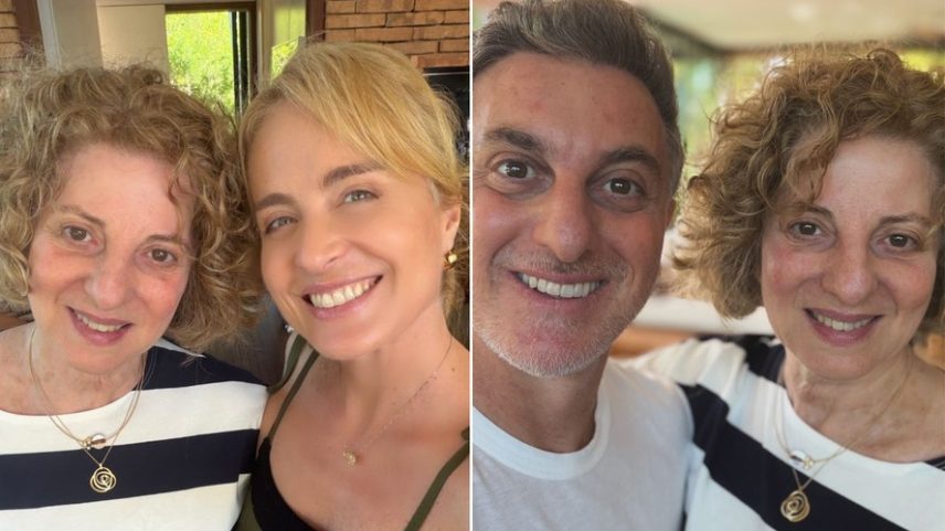 Angélica e Luciano Huck celebram aniversário de Marta Grostein, mãe do apresentador
