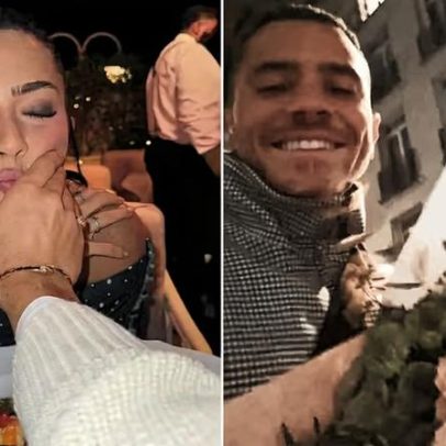 André Lamoglia posta em Paris com Jade Picon, flores e jantar romântico